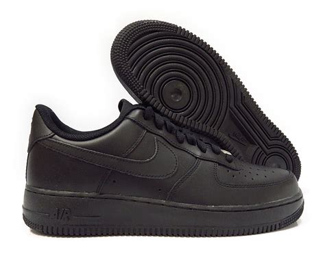 Nike 315122 001 Nike Air Force 1 07 Low Black Men Sneakers Size 12 Walmart Com Walmart Com