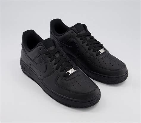 Nike Air Force 1 Trainers Black His Trainers