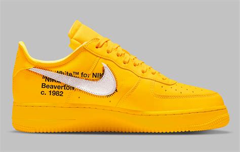 Nike X Off White Air Force 1 Gold Dripp