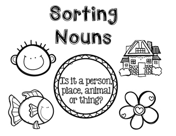 Noun And Verb Sort By Kathryn S Kreations Teachers Pay Teachers