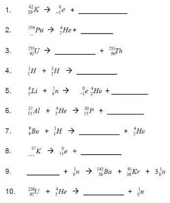 Nuclear Decay Equations Worksheet Pdf