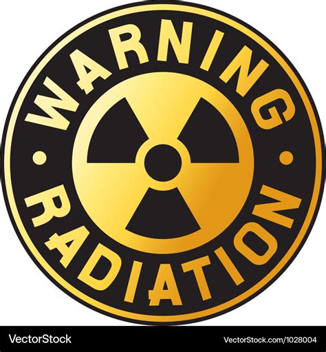 Nuclear Warning Symbol Royalty Free Vector Image