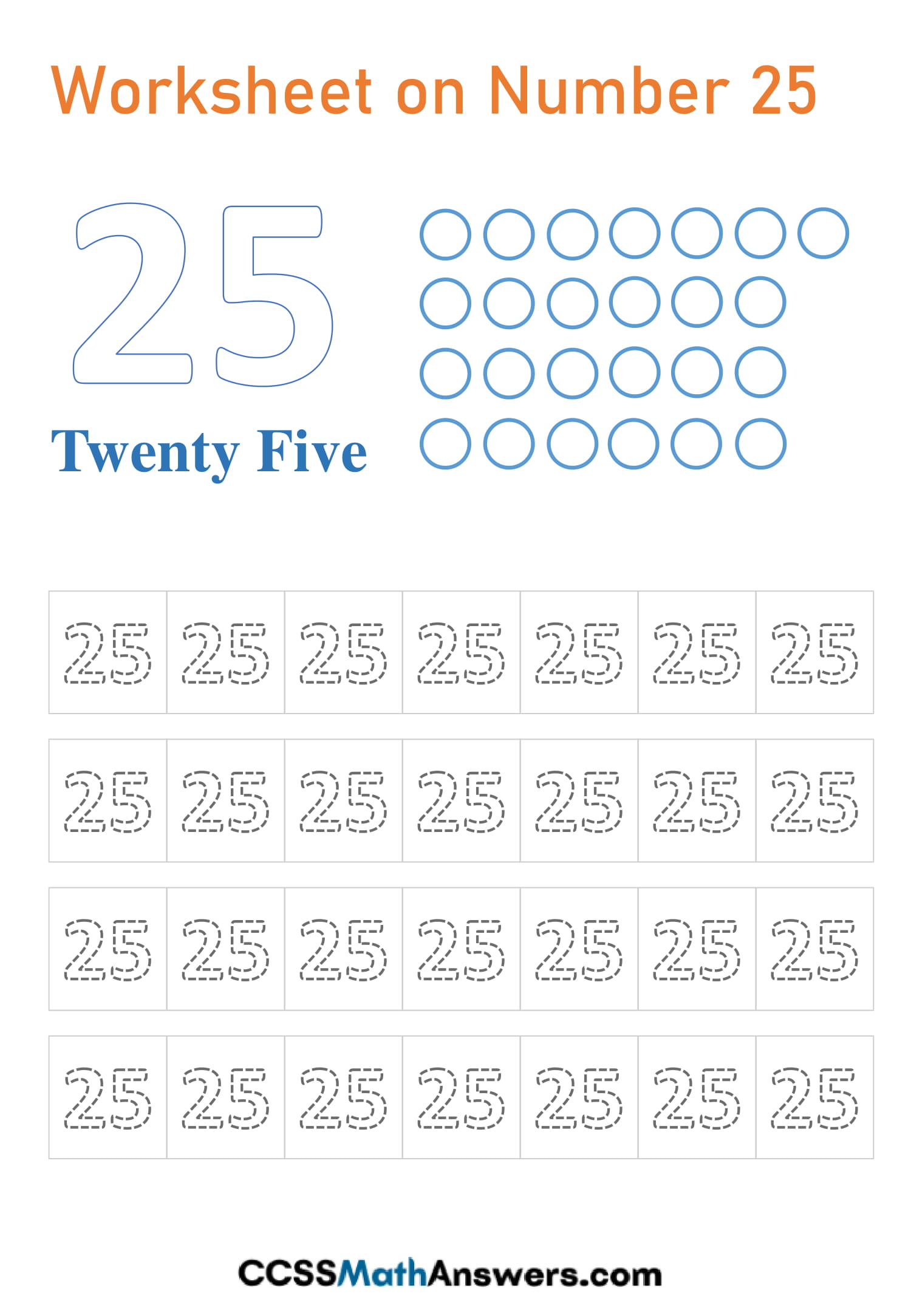 Number 25 Tracing Worksheets For Preschool Name Tracing Generator Free