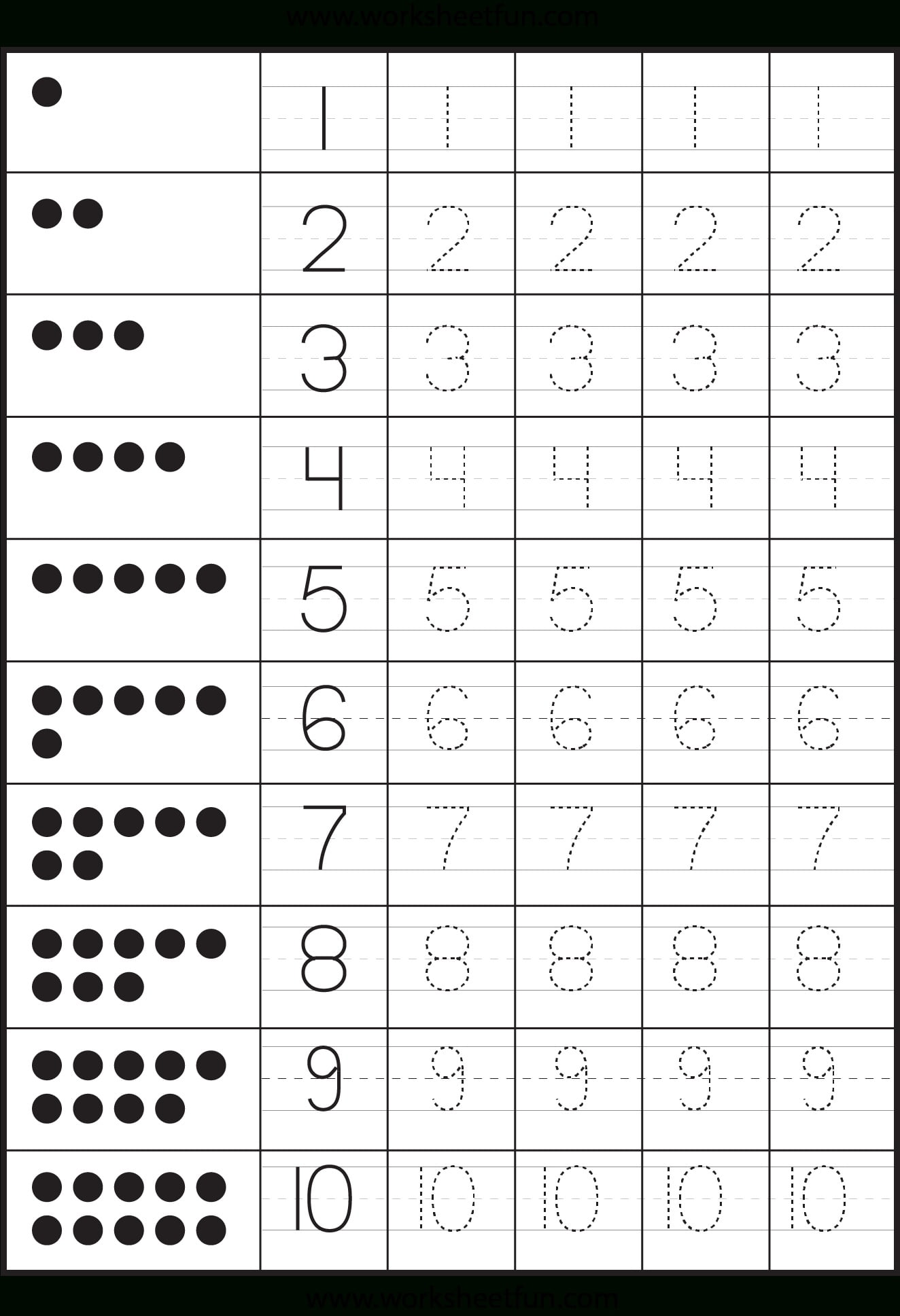 Free Printable Number and Letter Tracing Worksheets for Kids