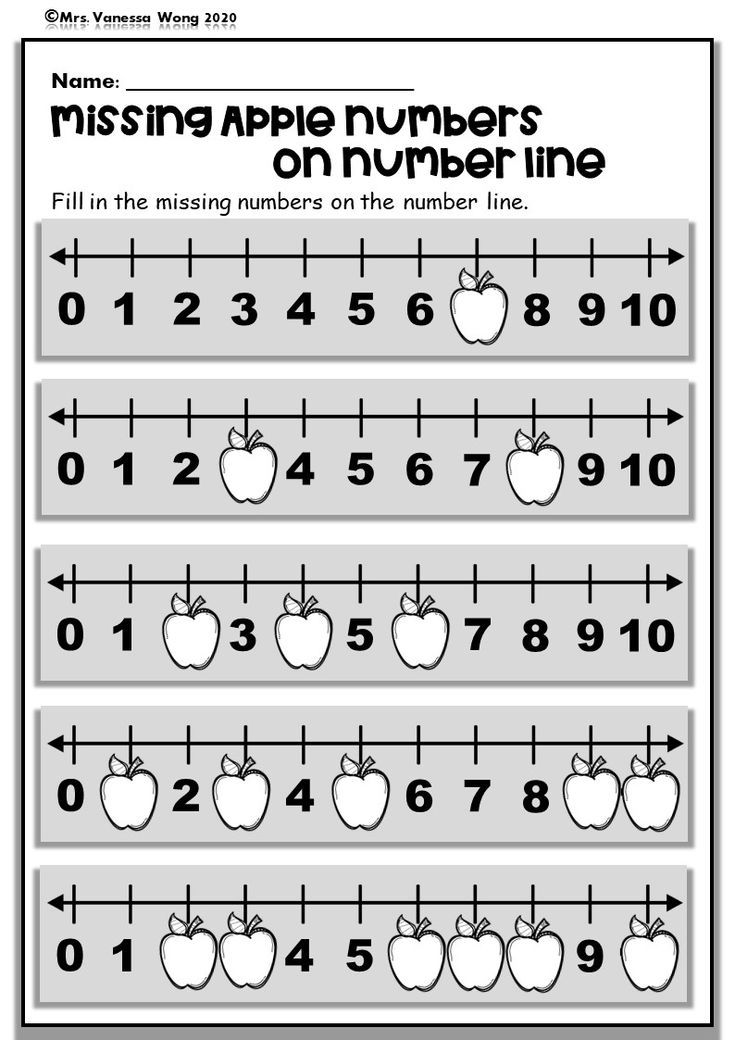 Free Kindergarten Number Line Worksheets for Fun Learning