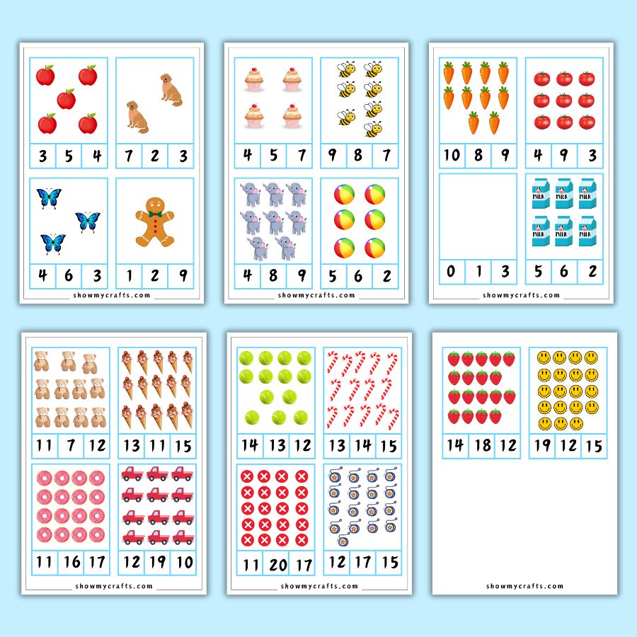 Number Recognition 1 20 Worksheets Printable Word Searches