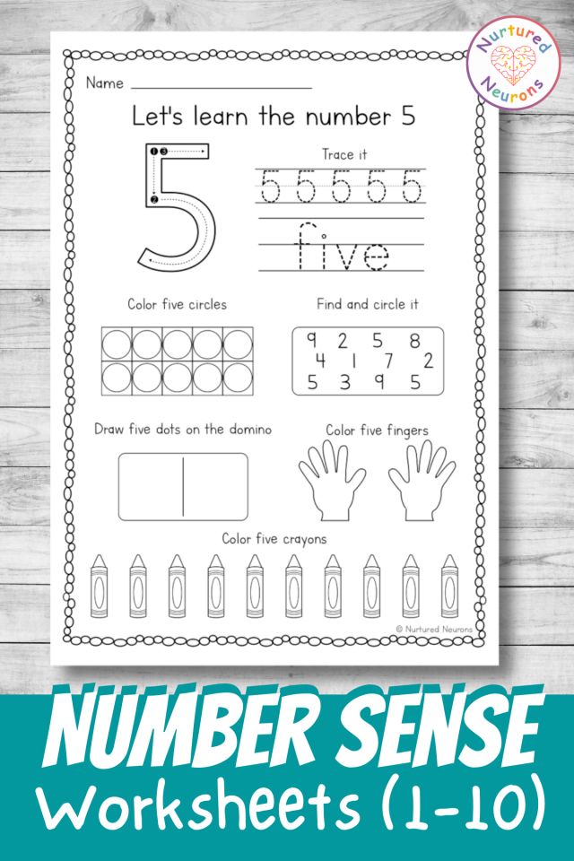 Number Sense Worksheets By Natalie Lynn Kindergarten Tpt