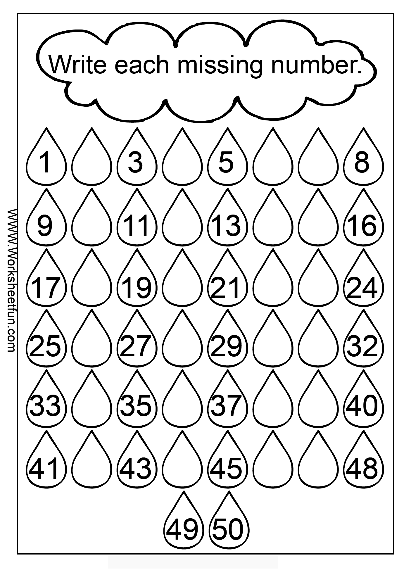 50 Engaging Number Worksheets for Kindergarten Kids