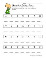 Numerical Order Worksheets Have Fun Teaching