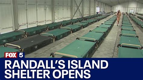 Nyc Migrant Crisis Randall S Island Shelter Opens For Up To 3 000 People Youtube