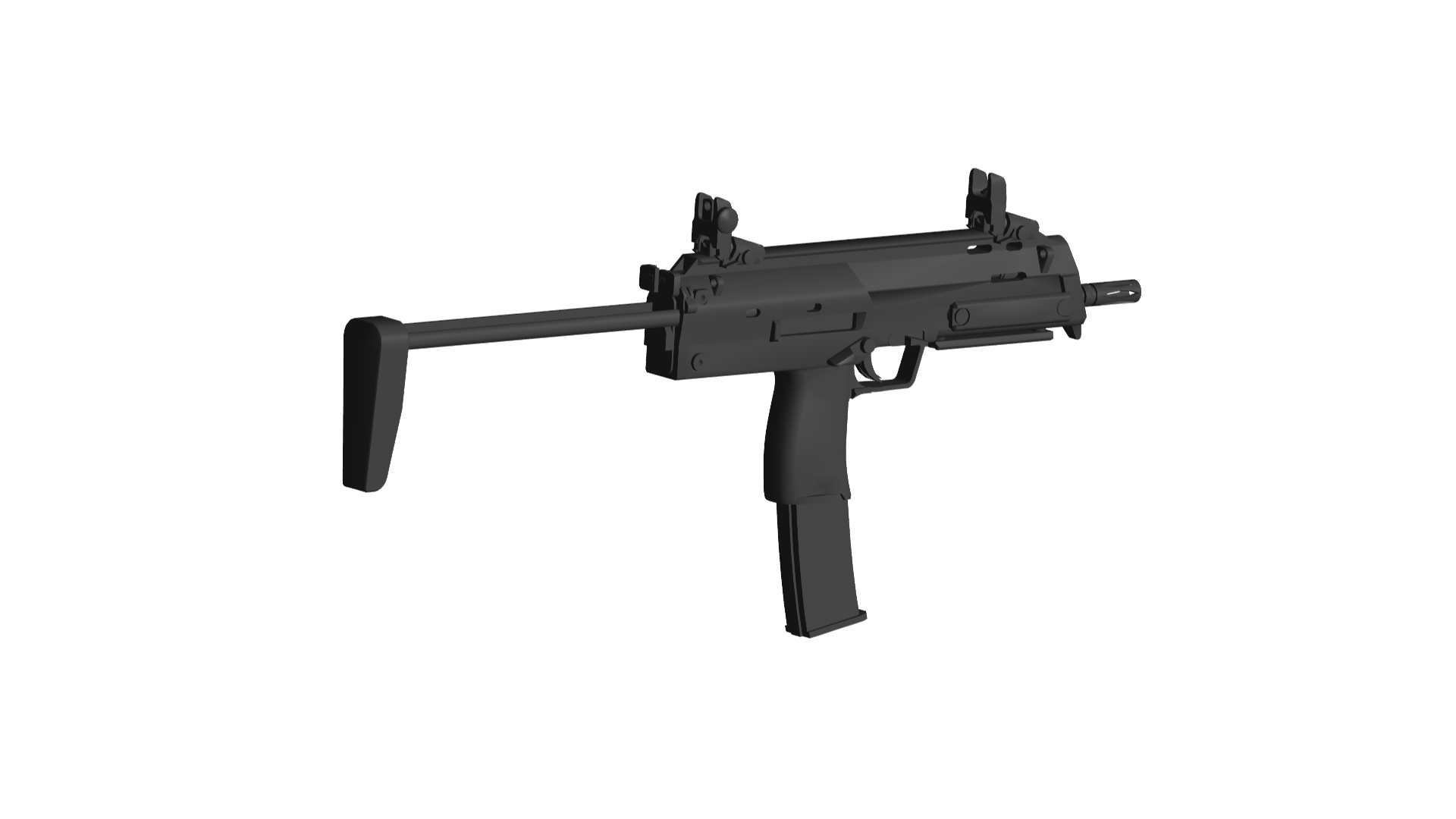 Obj File Heckler Koch Mp7 3D Printable Design To Download Cults