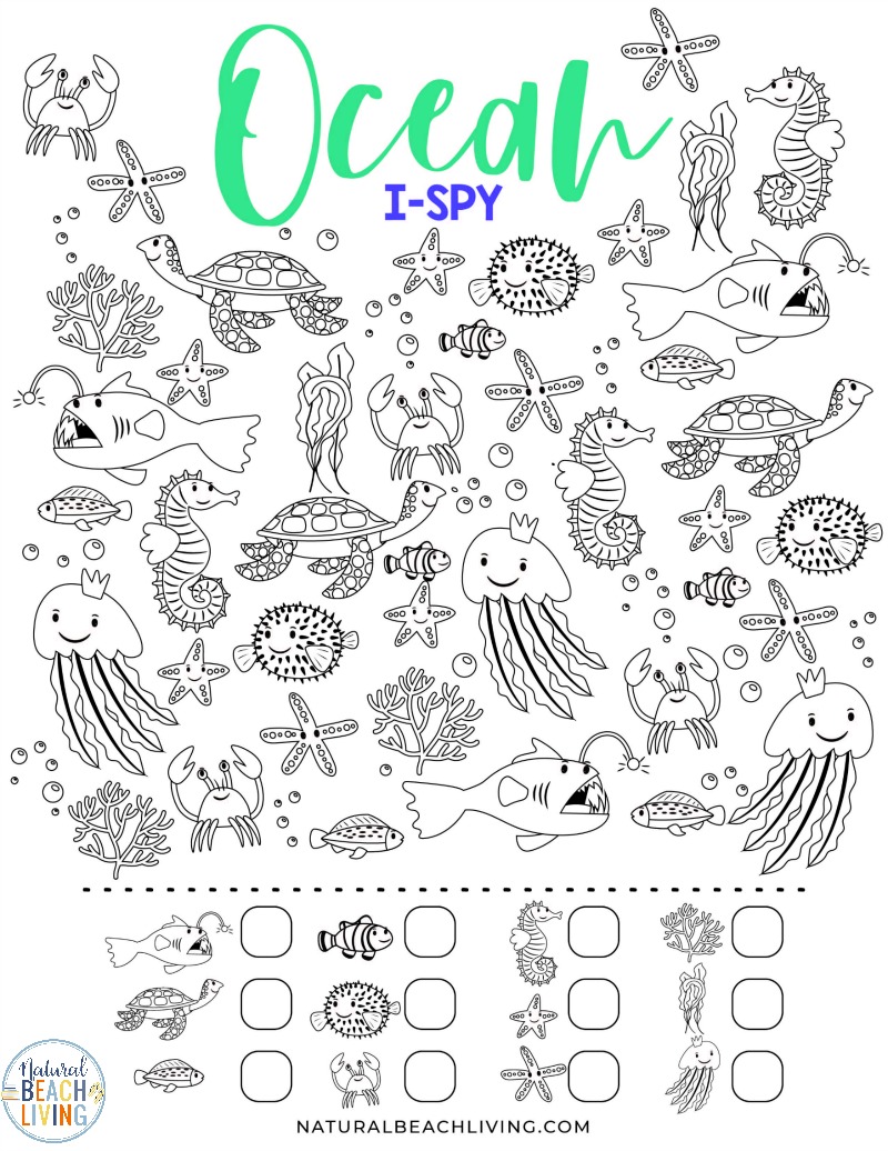 Ocean Worksheets For Pre Worksheets For Kindergarten