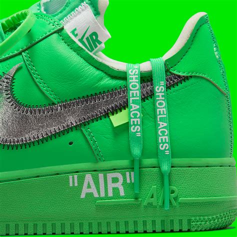 Off White Nike Air Force 1 Green Dx1419 300 Sneakernews Com