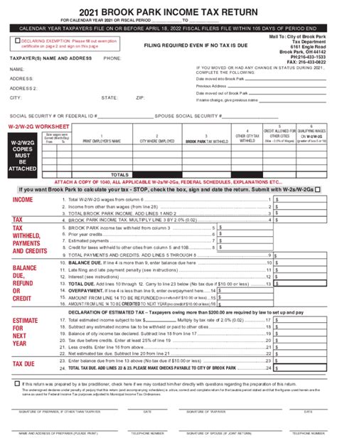 Ohio Income Tax Return Form Fill Out Sign Online Dochub