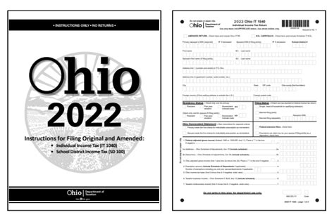 Ohio Tax Forms 2022 Printable State Ohio It 1040 Form And It 1040 Instructions