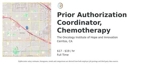 Oncology Institute Of Hope And Innovation Prior Authorization Coordinator Chemotherapy Job Cerritos