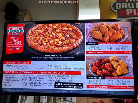 Online Menu Of Hunt Brothers Pizza Restaurant Hardeeville South Carolina 29927 Zmenu