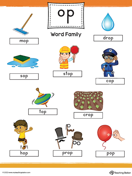 Op Word Family Worksheets Letter Words Unleashed