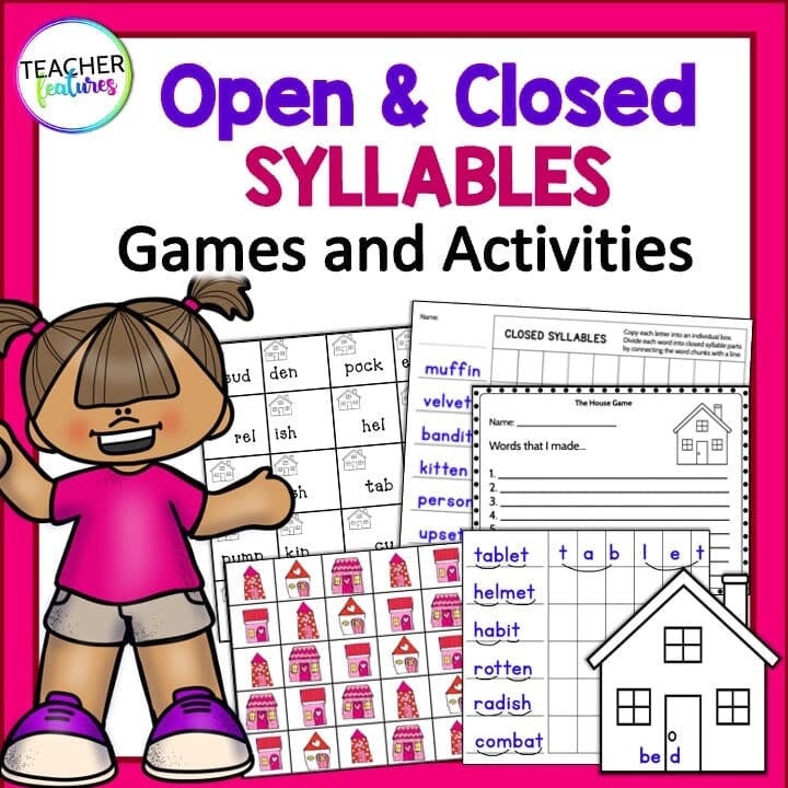 Open And Closed Syllable Types Games Activities Part 1