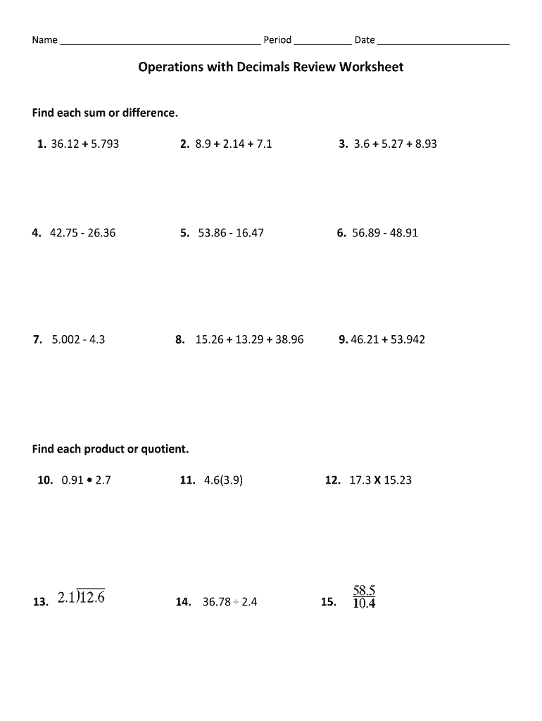 5 Fun Ways to Master Decimal Operations