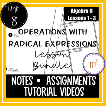 Operations With Radical Expressions Lesson By Algebra And Beyond