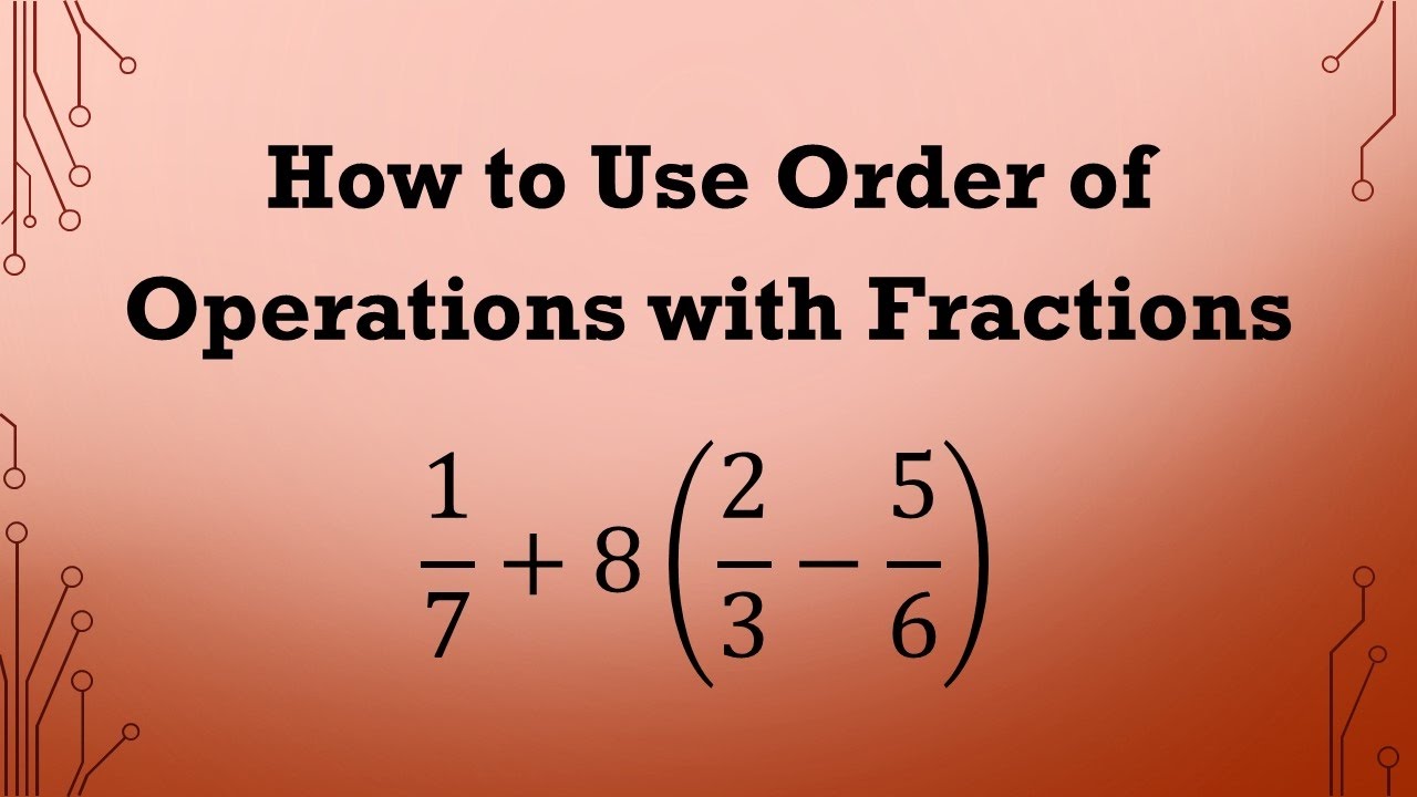 Order Of Operations Fractions Worksheets 99Worksheets