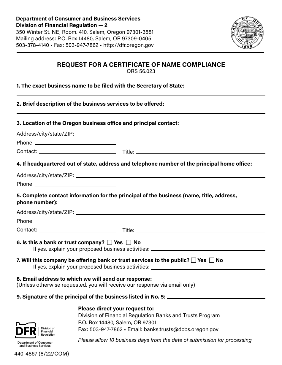 Oregon Tax Compliance Certificate Fill Out Amp Sign Online Dochub