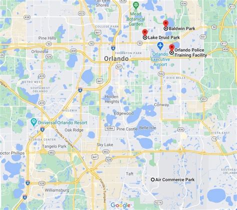 Orlando Naval Training Center Map