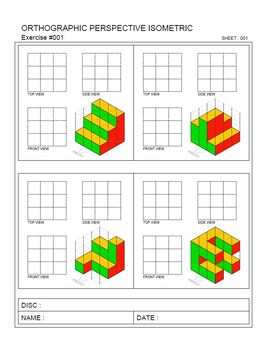 Orthographic Drawing Worksheet Pdf Free Download Goodimg Co