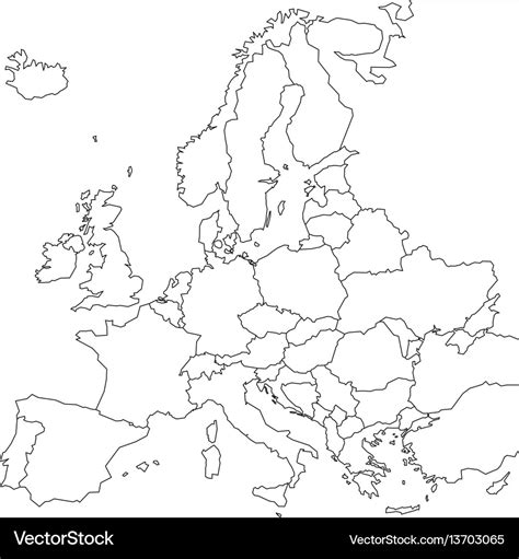 Outline Map Of Europe Printable Topographic Map Of Usa With States