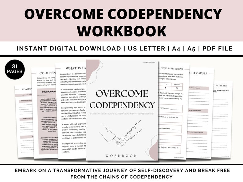 Overcome Codependency Workbook Codependency Worksheet Codependency