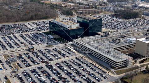 Overflightstock Nsa National Security Agency Headquarters Fort Meade Maryland Aerial Stock Photo