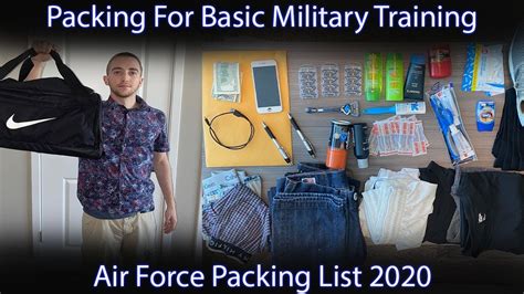 Packing List For Air Force Basic Military Training Bmt Amazon