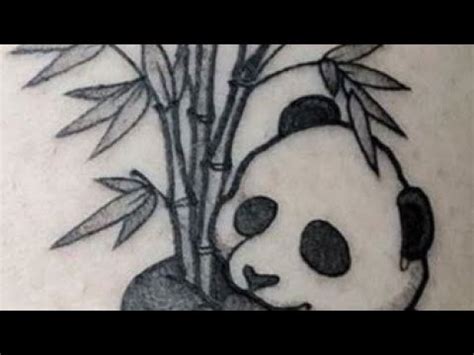 Panda Bamboo Tree Tattoos Bans Gaj Tattoo Youtube