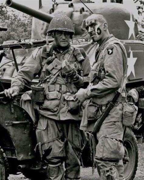 Paratroopers Of The Us 101St Airborne Division Take A Brake Normandy France 1944 History