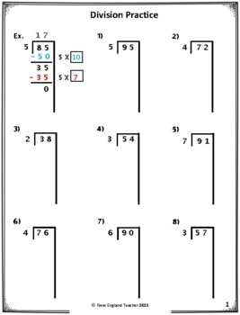 Mastering Division with Partial Quotient Worksheets