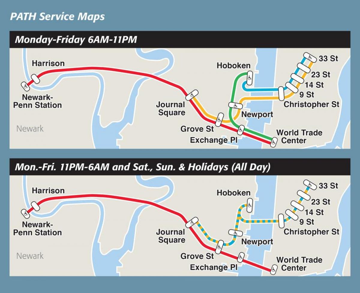 Path Train Map