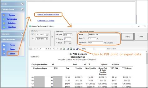 Payroll Calculators Tools In Ezpaycheck Software