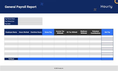 Payroll Report Definition How To Free Sample Templates Hourly Inc