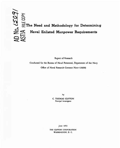 Pdf 5 I The Need And Methodology For Determining Naval 5 I The Need And Methodology For