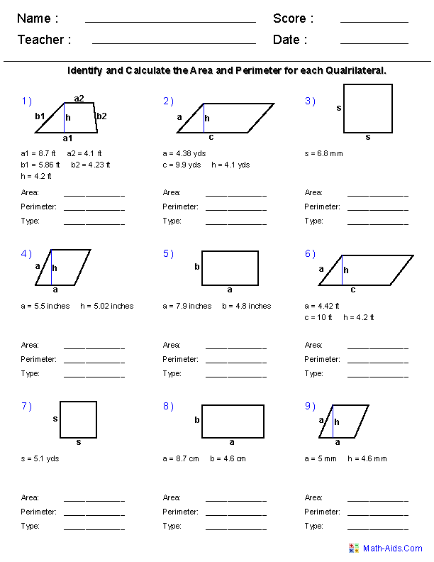 5 Proven Ways to Master Perimeter Volume and Area Worksheets