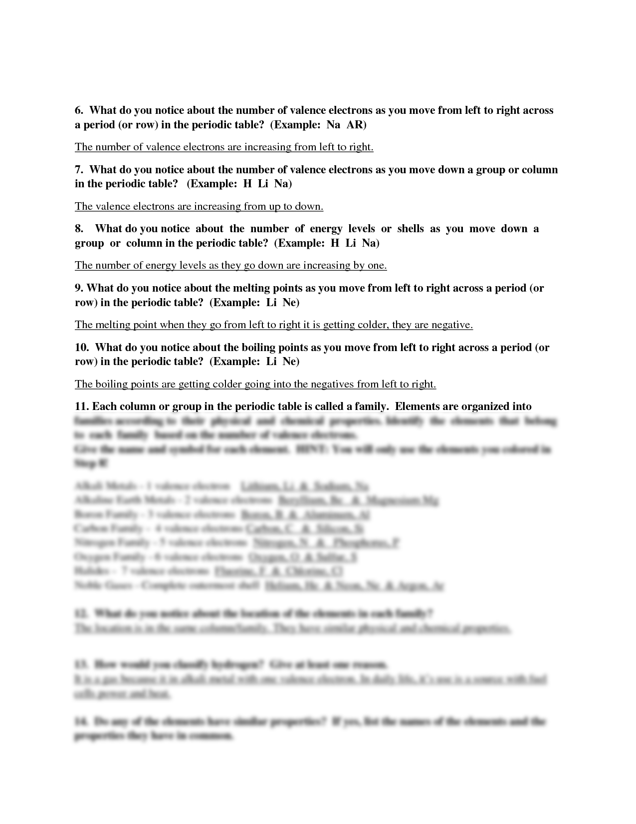 Periodic Table Basics Answer Key Brokeasshome Com