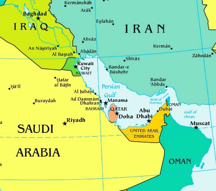 Persian Gulf War Map Overview