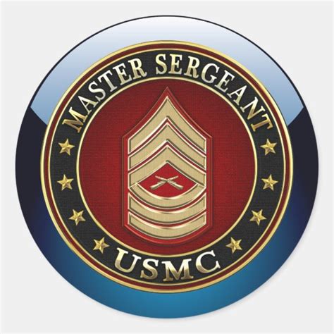 Personalized Marine Master Sergeant Rank Insignia Gifts On Zazzle