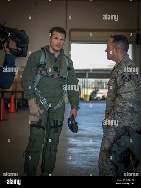 Pete Hegseth A Fox News Contributor Visits The 138Th Fighter Wing Detachment 1 At Ellington