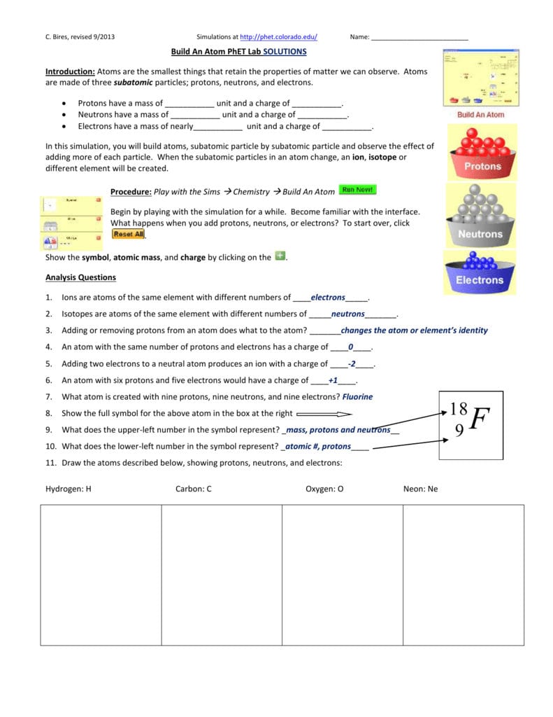 5 Expert Tips for Phet Atom Builder Worksheet Answers