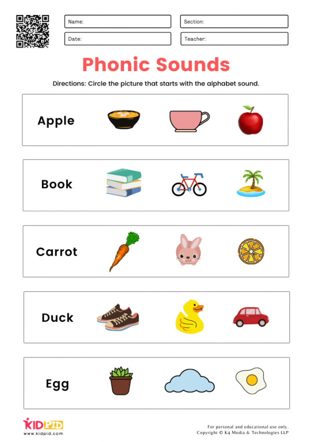 Phonics Sounds Worksheets 1 About Preschool