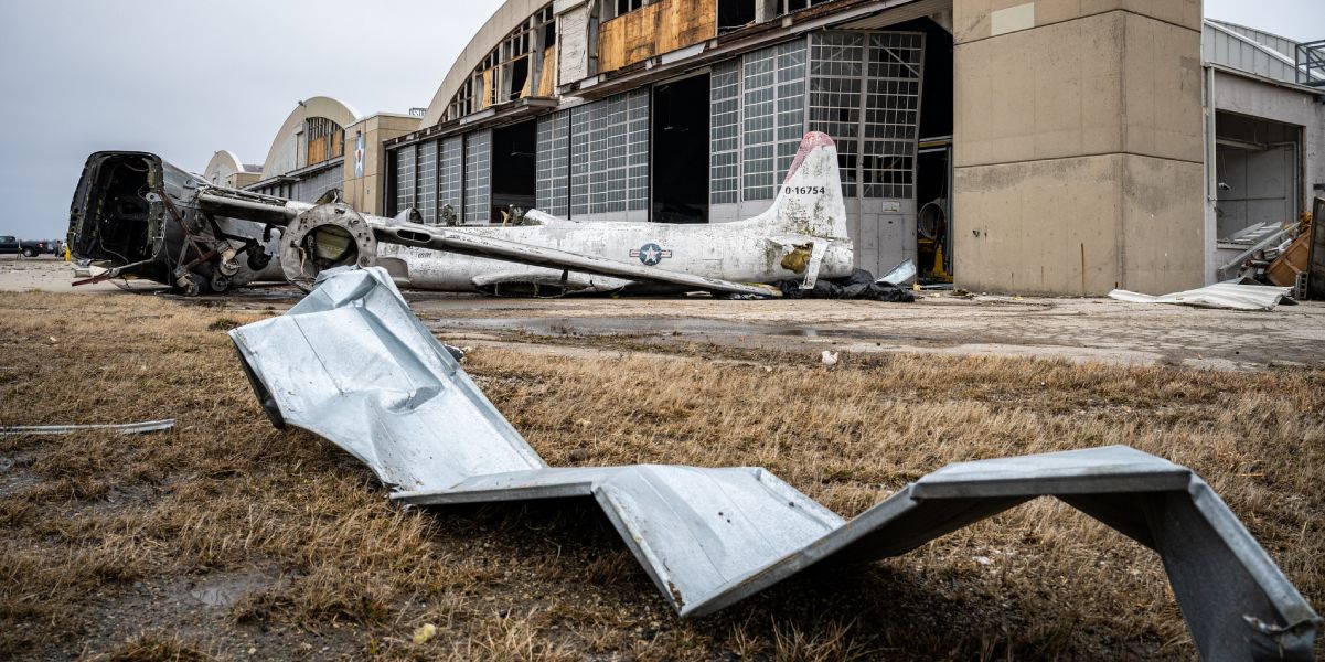 Photos Show Wright Patterson Afb And Us Air Force Museum Damaged By Tornado