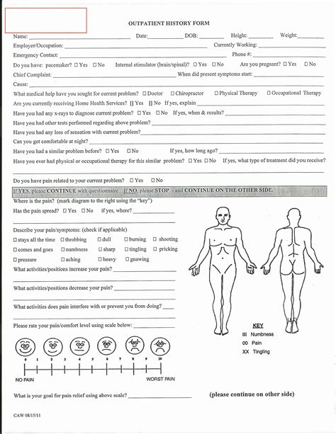 Physical Exam Template Forms