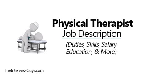 Physical Therapist Job Description Duties Skills Salary Education